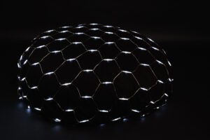 Mesh Lite®, LEDwh, 2m x 1m, transparent PVC cable
