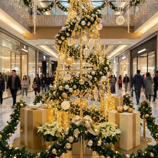 Cone Struct Tree in Shopping Centre