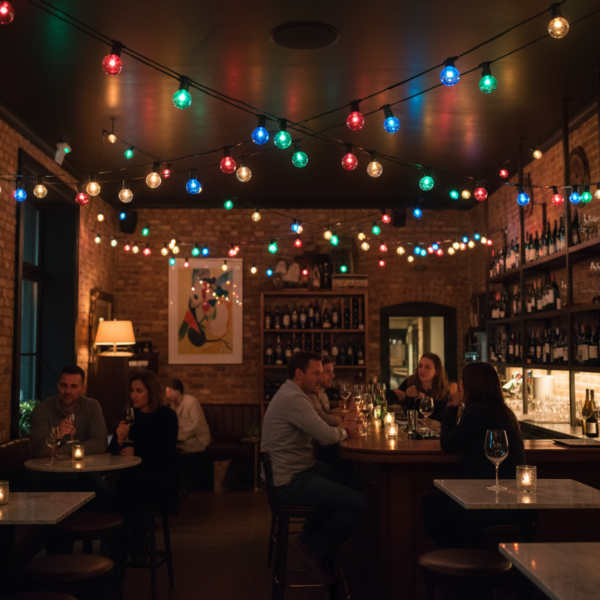 String Lite®QF+, 20 E14 sockets, 10m, black cable, 230V Bulbs Not Included - Image 5