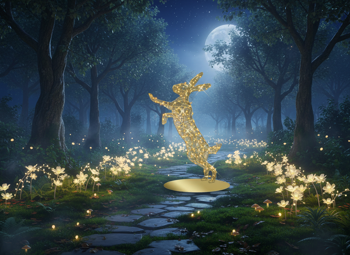 Rabbit, 90cm x 110cm x 30cm - Image 2