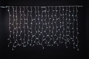 Drape Lite®, LEDwh w/wh Flash, 2m x 1,5m, transparent PVC cable
