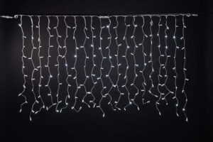 Drape Lite®, LEDwh w/wh Flash, 2m x 3m, transparent PVC cable