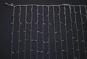 Drape Lite®, LEDwh, 2m x 4,5m, transparent PVC cable