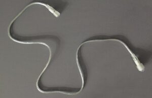 QF+ Extension cable, 1m, transparent PVC cable