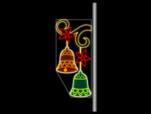 161-107 Coloured Bells, 78x200cm, 230v