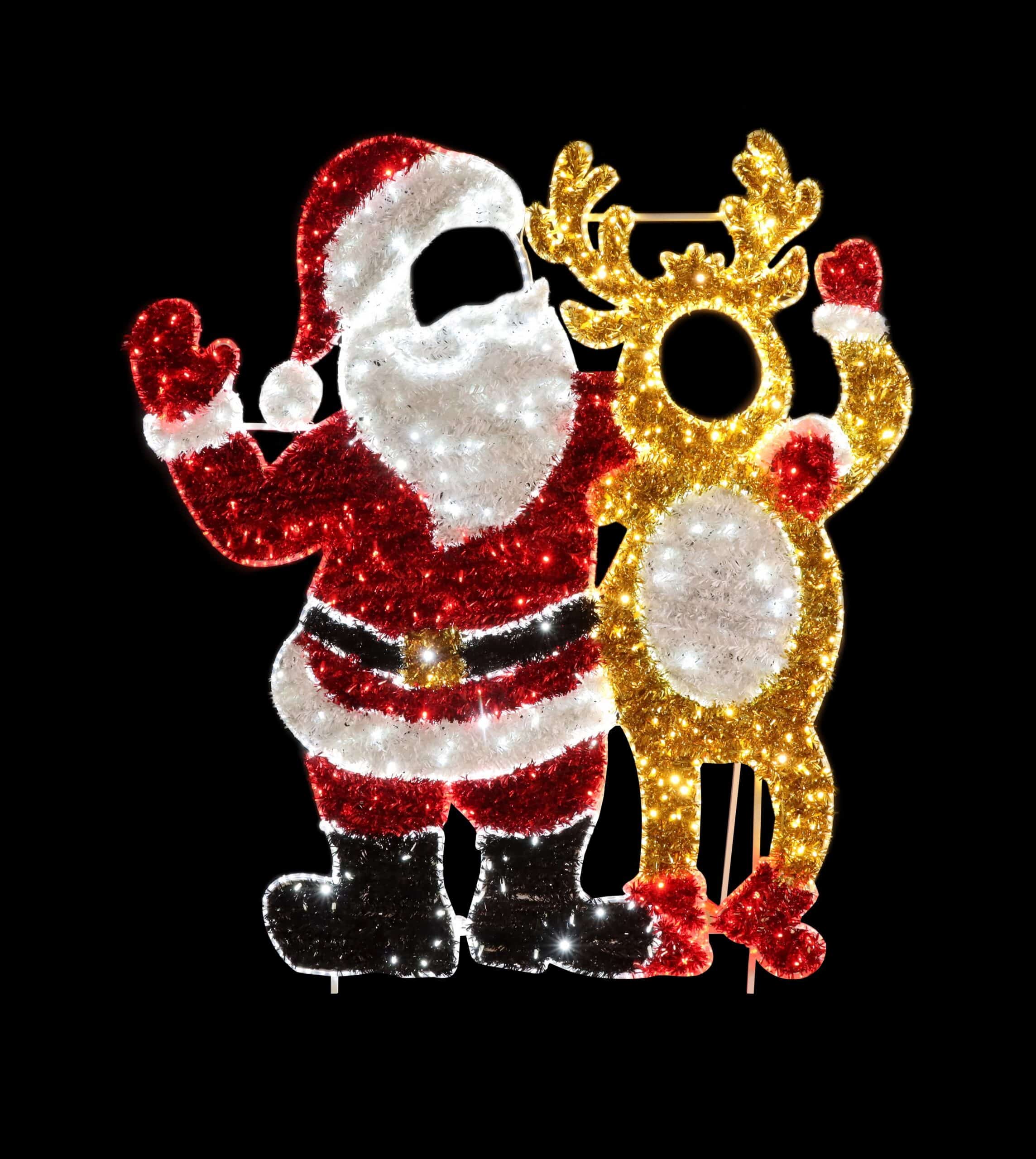 Santa & Reindeer Photo Op, 200x184cm, 36v - Image 2