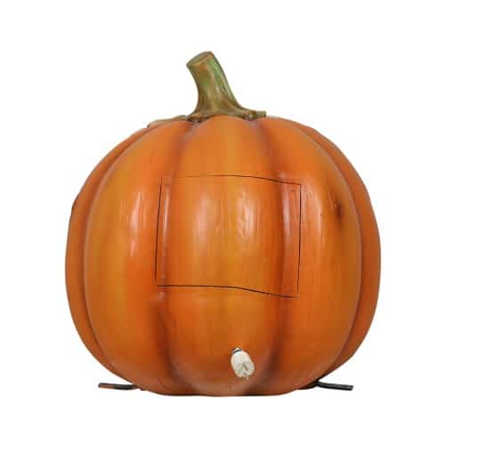Pumpkin with Skeleton Hands, 67x68x70cm - Image 2