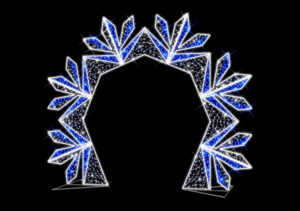 Ice & Flake Archway, 375x305cm, 24v, 5m Power Cord, IP65 Plug