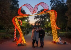 Bow & Ribbon Arch, 370x80x320cm, 24v