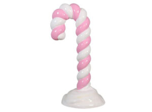 Candy Cane in Snow (Pastel Pink), 73x64x120cm