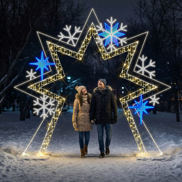 Commercial Christmas Lighting Banner