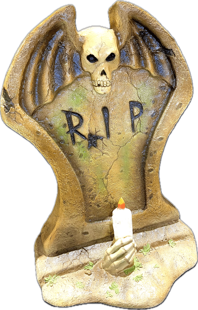 Gravestone With One Candle, 70x55x100cm - Image 2
