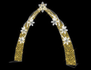 161-103 Floral Archway, 320x360cm, 36v