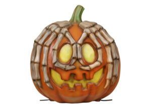 Pumpkin with Skeleton Hands, 67x68x70cm
