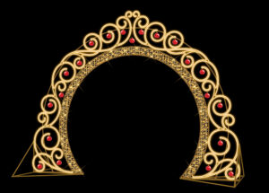 Princess Archway, 400x300cm, 24v, 5m Power Cord, IP65 Plug