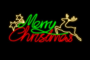 161-116 Merry Christmas, 180x70cm, 230v