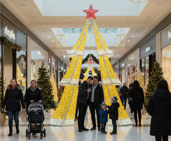 Christmas Tree Arch, 352x249x400cm, 24v