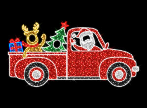 161-101 Santa's Truck Photo Op 400x200cm