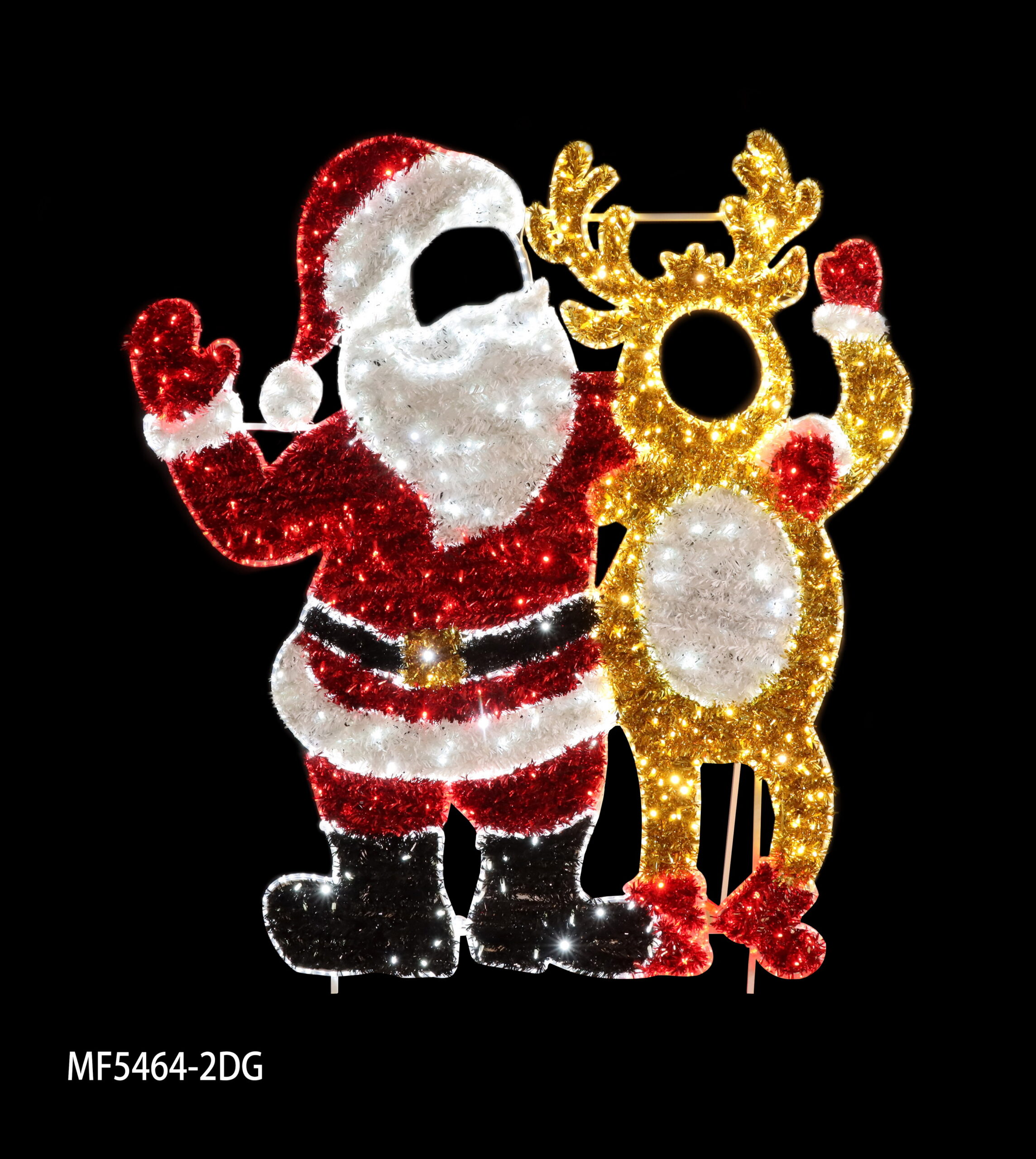 Santa & Reindeer Photo Op, 200x184cm, 36v - Image 2