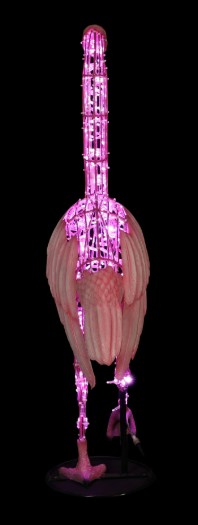 Flamingo Walking, 35x88x160cm - Image 3