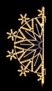 Half snowflake warm and cool white 2 63x130cm