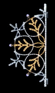 Half snowflake warm and cool white 66x150cm