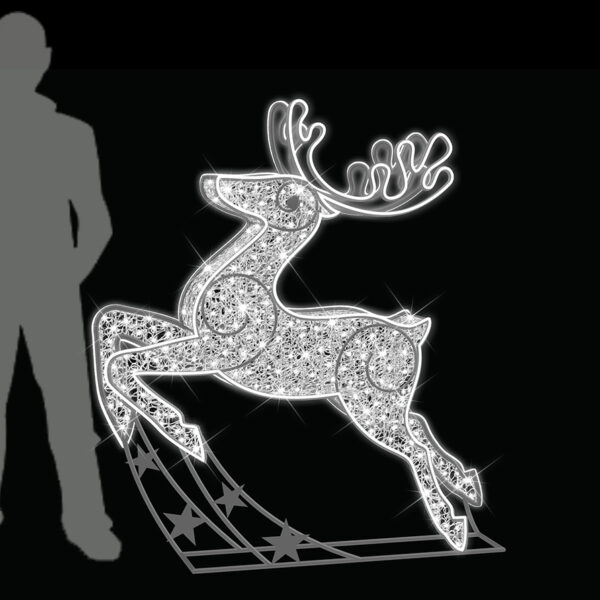 Dasher Reindeer Cool White , 163x25x180cm, 24v - Image 4