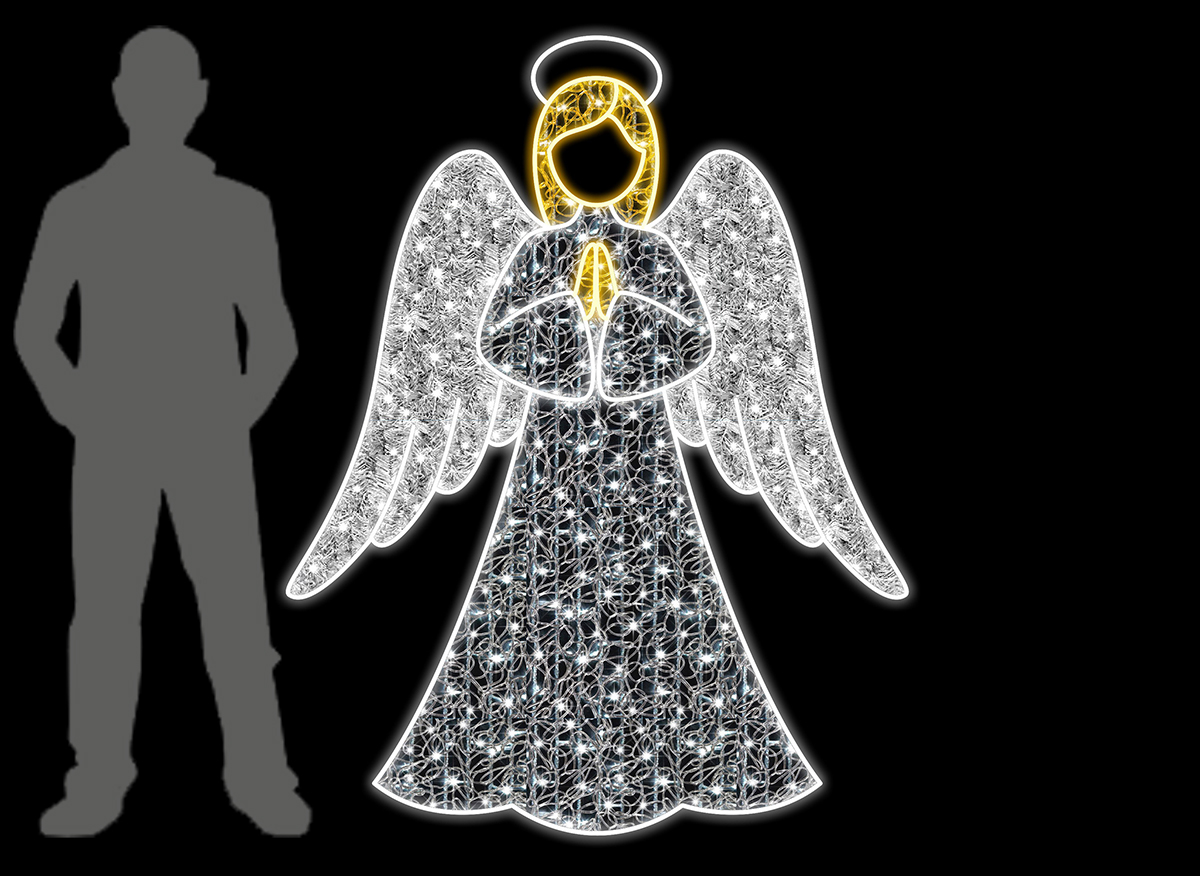 Angel 1 Photo Op, 180x140cm, 24v, 5m Power Cord, IP65 Plug 24v - Image 2