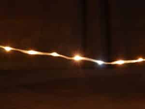 Micro PRO String Lite®QF+, 252 LEDww/wh flashing,12m, transparent PVC wire, 36V