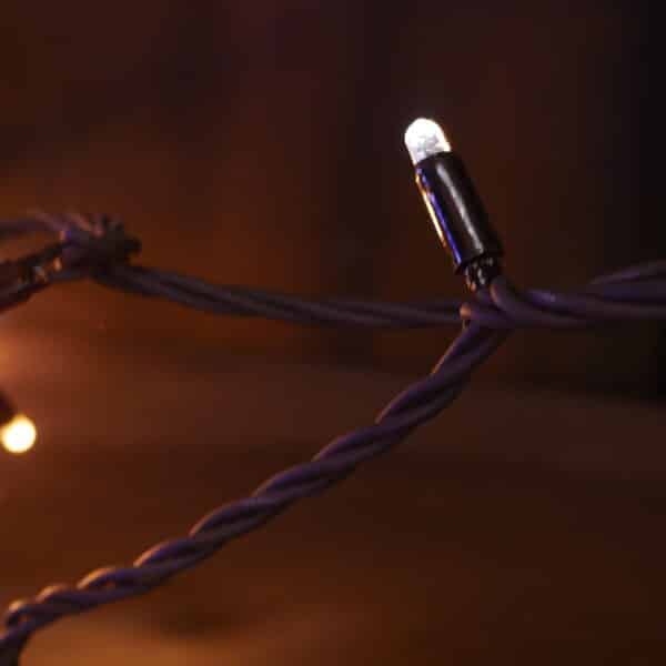 String Lite® 96 LEDww, 24 LEDwh flash(Blue tint), 20m, black cable, 4.3W - Image 6