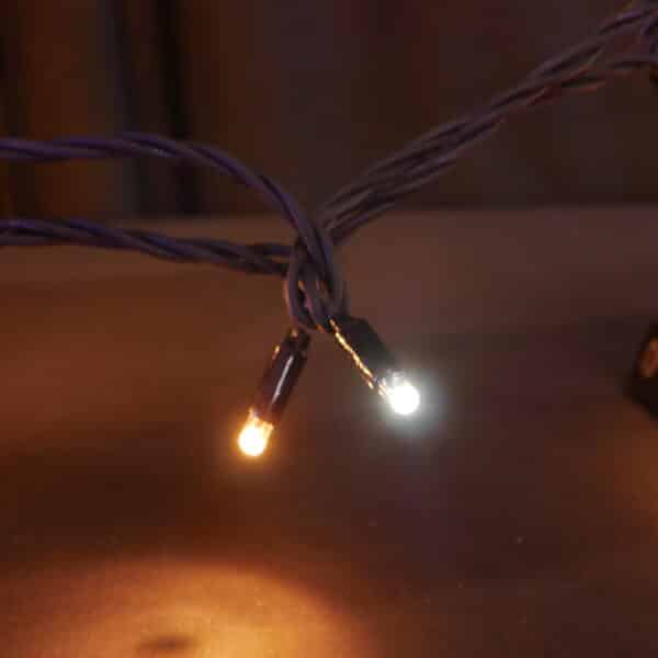 String Lite® 96 LEDww, 24 LEDwh flash(Blue tint), 20m, black cable, 4.3W - Image 4