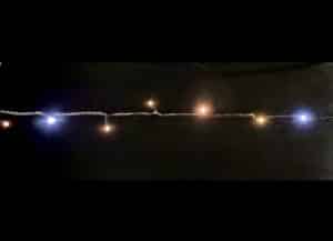 String Lite® 96 LEDww, 24 LEDwh flash(Blue tint), 20m, black cable, 4.3W