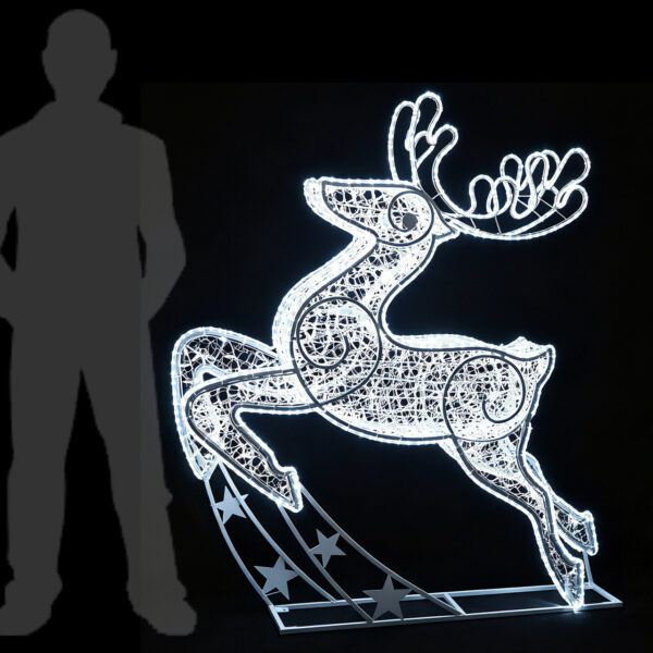 Dasher Reindeer Cool White, 180x25x163cm, 36v - Image 4