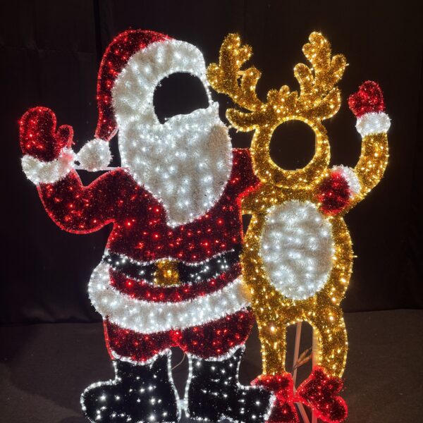 Santa & Reindeer Photo Op, 200x184cm, 36v - Image 6