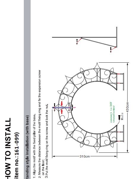 Crown Archway, 430x310cm, 36v - Image 4