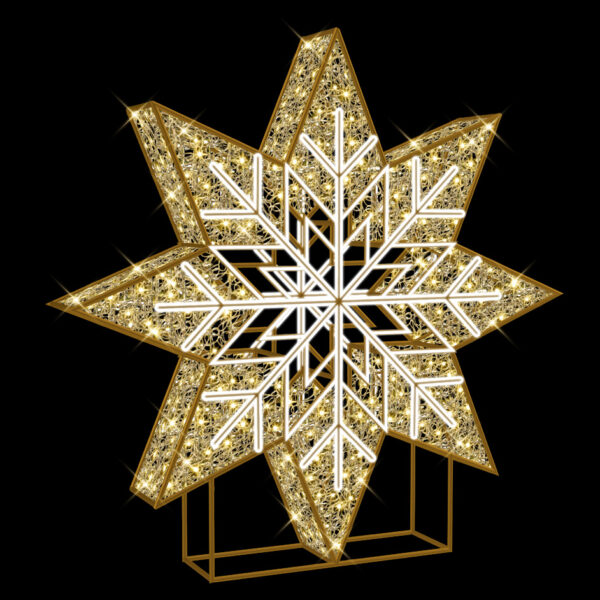 Christmas star 200x200x30cm - Image 4