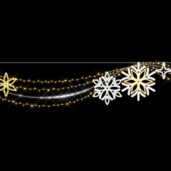 Snowflake Drape Wave, 500x80cm - Image 4