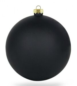 300mm Matt Black Bauble