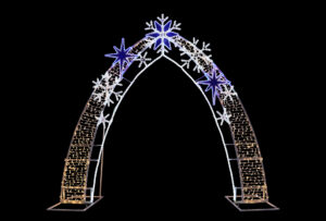 Celestial Snowflake Archway, 370x345cm, 36v
