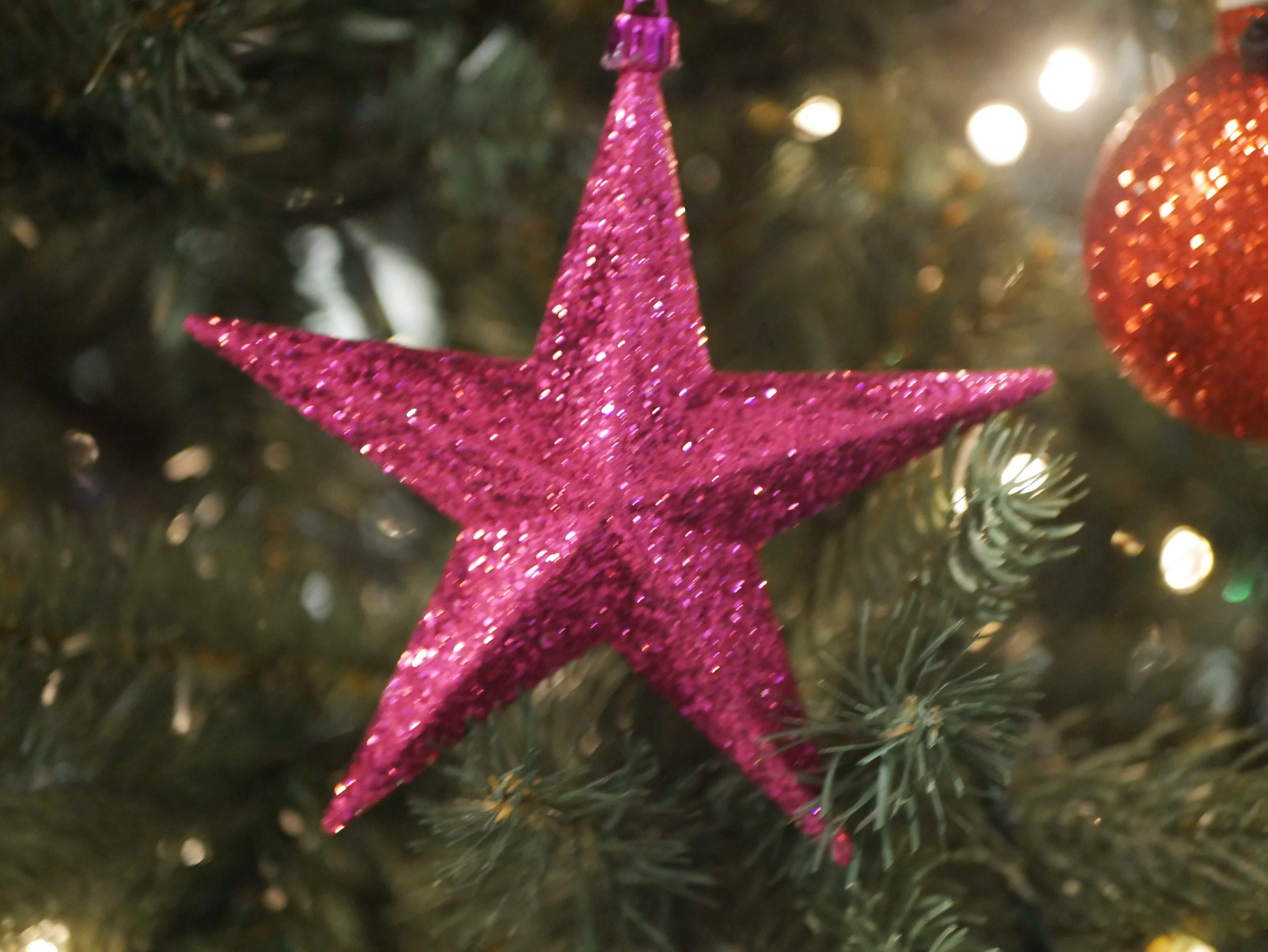 Star 150mm Pink Glitter
