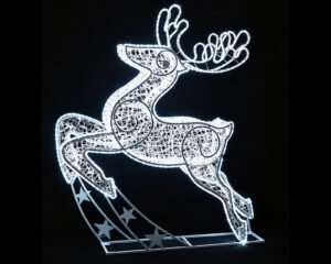 Dasher Reindeer Cool White, 180x25x163cm, 36v