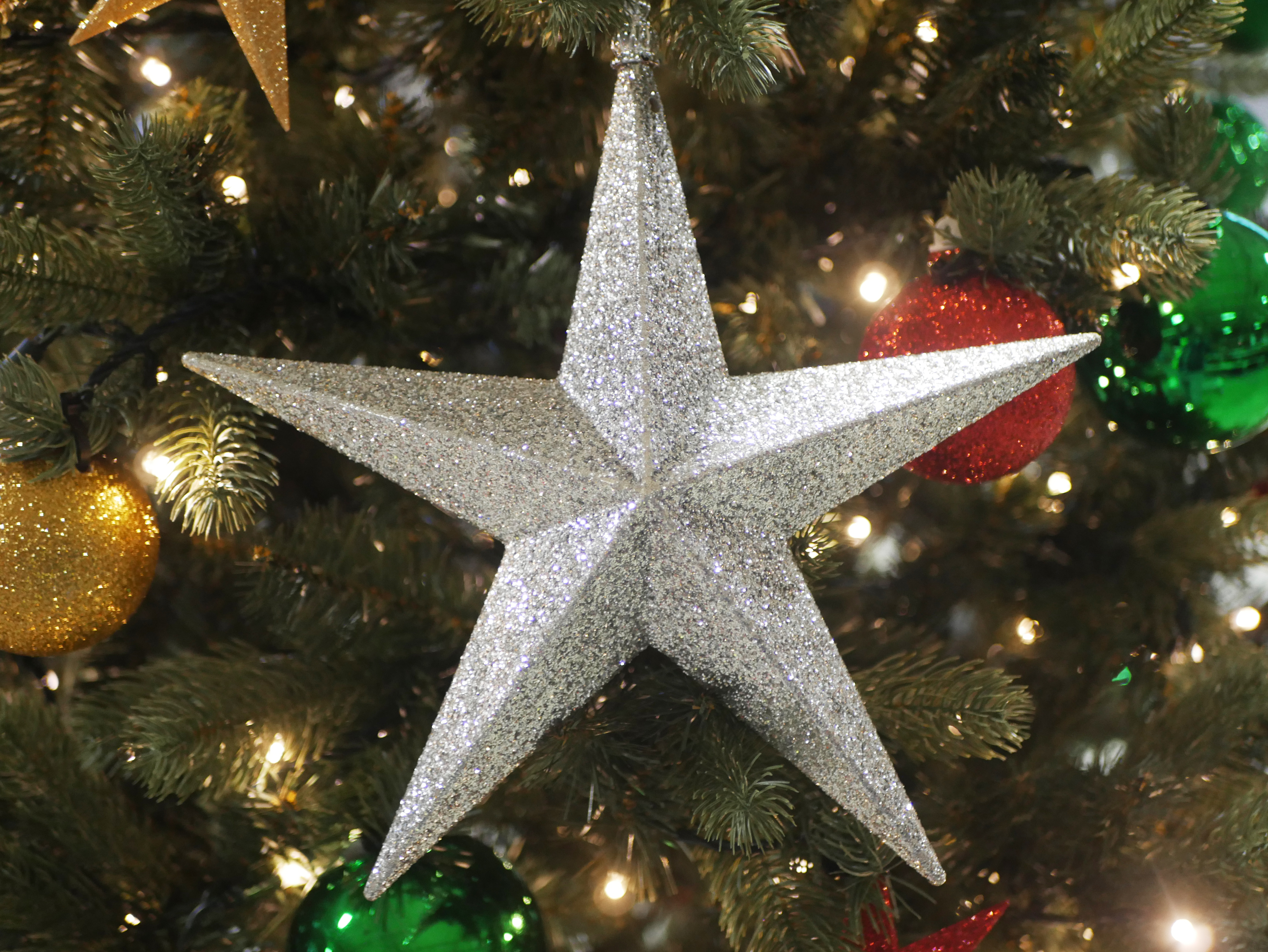 Star 300mm Silver Glitter