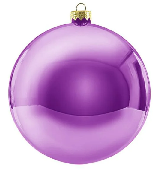 400mm Shiny Lilac Bauble