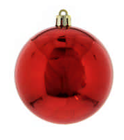250mm Shiny Red Bauble