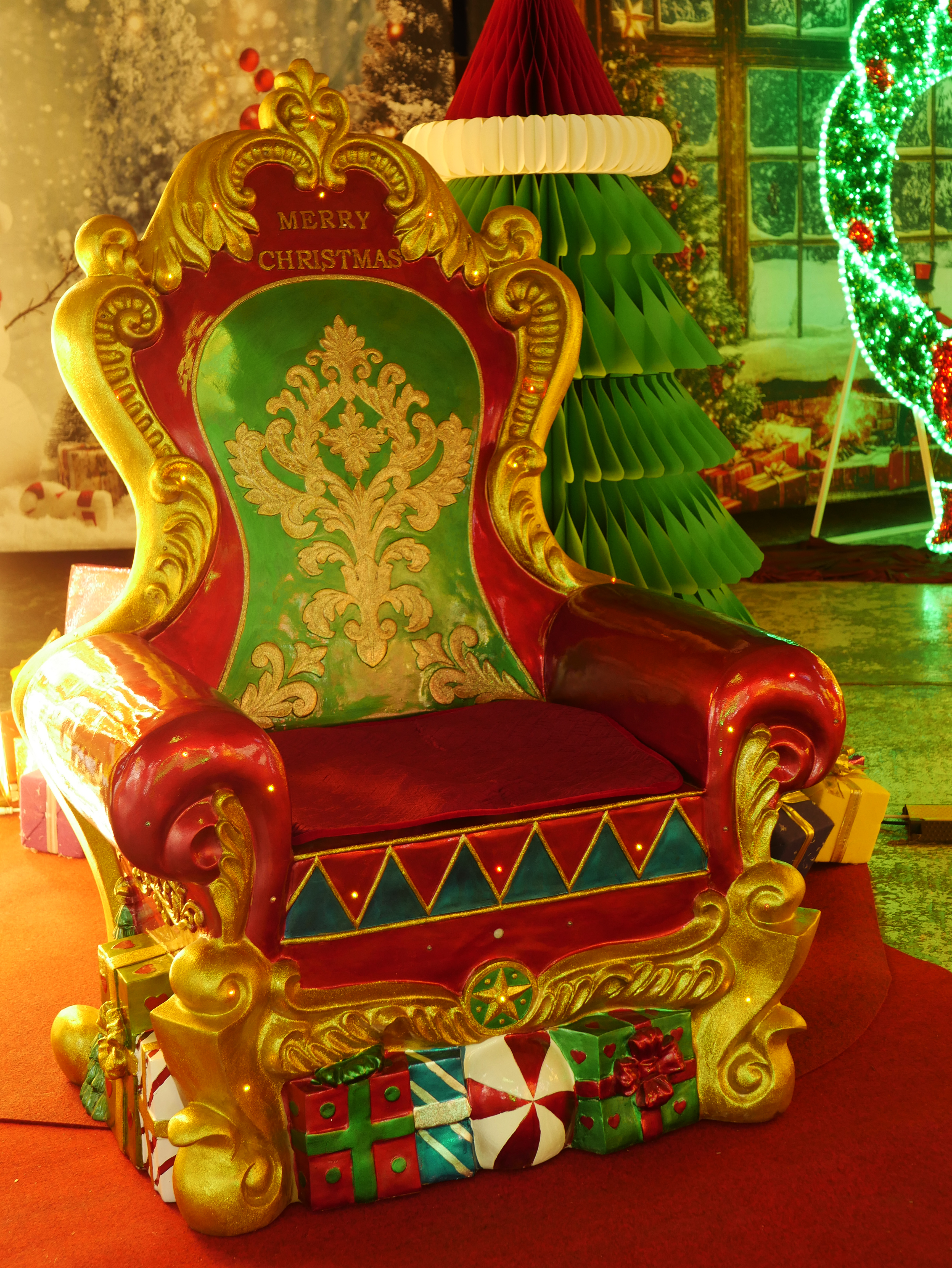 Musical & Lit Santa Throne 107x95.5x147.5cm - Image 6