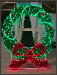 Wreath Photo Op, 210x180cm, 36v