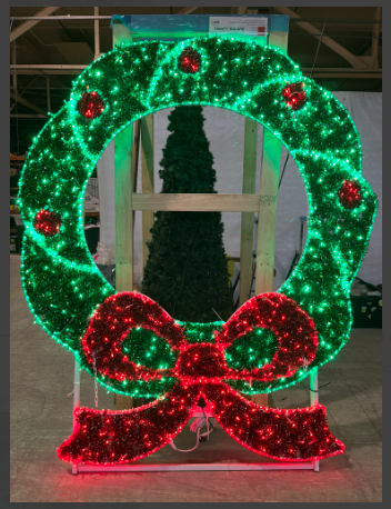 Wreath Photo Op, 210x180cm, 36v