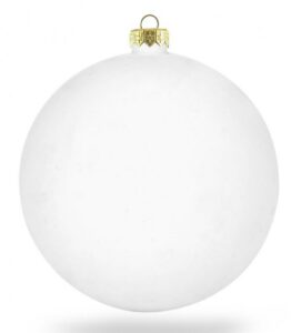 300mm Matt white Bauble