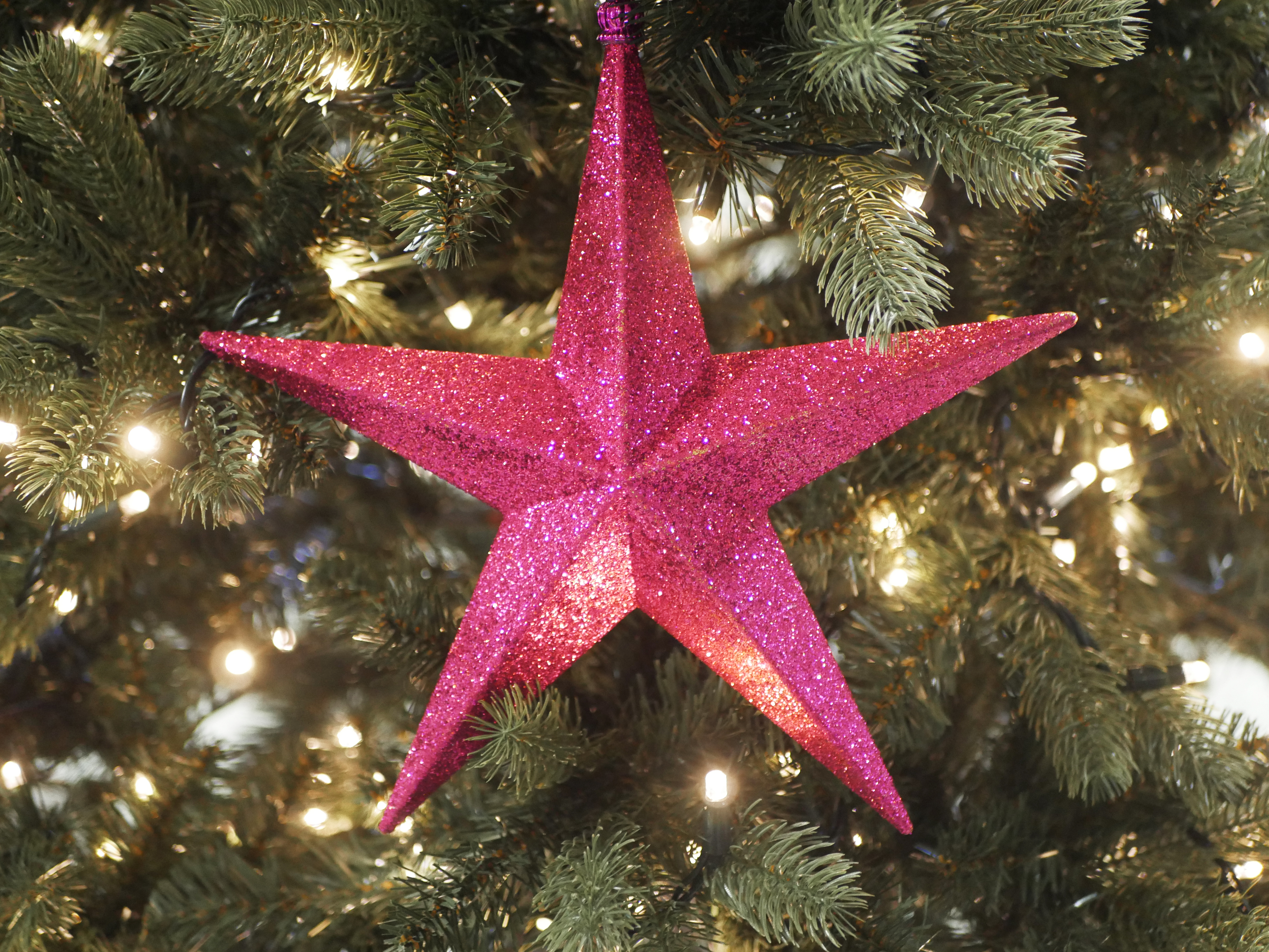 Star 300mm Pink Glitter